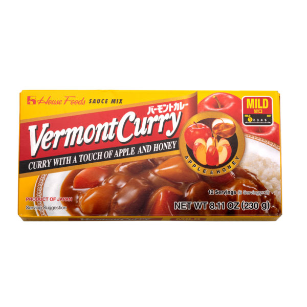 curry en barra con manzana y miel – suave – Vermont Curry