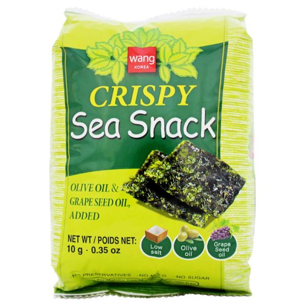 Crispy sea snack aceite de oliva 10 gr - Wang
