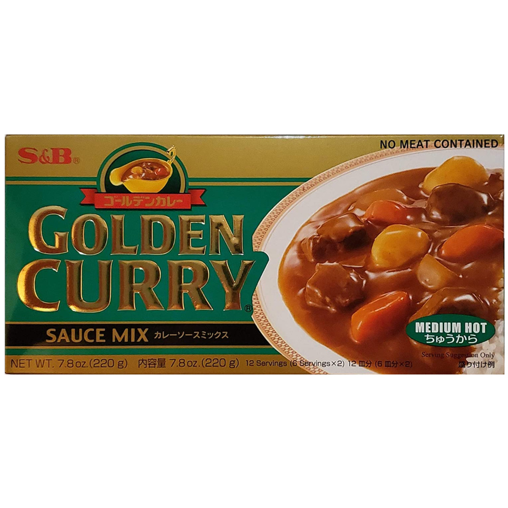 curry en barra picante medio 220 gr Golden Curry